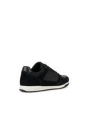 Geox Men's Black Spherica Ec3 Lace-up Leather Sneaker | Derimod Geox Men's Black Spherica Ec3 Lace-up Leather Sneaker | Derimod