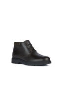 Geox Men's Brown Spherica Lace-Up Leather Boots | Derimod Geox Men's Brown Spherica Lace-Up Leather Boots | Derimod