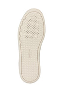 Geox Men's White Lace-Up Leather Sneakers | Derimod Geox Men's White Lace-Up Leather Sneakers | Derimod