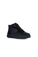 Geox Men's Black Spherica Lace-Up Leather Boots | Derimod Geox Men's Black Spherica Lace-Up Leather Boots | Derimod