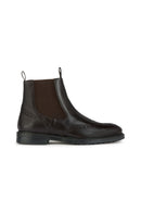 Geox Men's Brown Tiberio Leather Chelsea Boots | Derimod Geox Men's Brown Tiberio Leather Chelsea Boots | Derimod