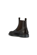 Geox Men's Brown Tiberio Leather Chelsea Boots | Derimod Geox Men's Brown Tiberio Leather Chelsea Boots | Derimod