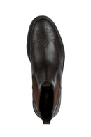 Geox Men's Brown Tiberio Leather Chelsea Boots | Derimod Geox Men's Brown Tiberio Leather Chelsea Boots | Derimod