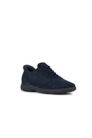Geox Men's Navy Blue Nebula 2.0 Lace-up Leather Sneaker | Derimod Geox Men's Navy Blue Nebula 2.0 Lace-up Leather Sneaker | Derimod