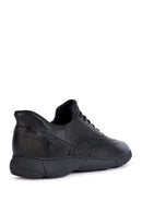 Geox Men's Black Nebula Lace-up Leather Sneaker | Derimod Geox Men's Black Nebula Lace-up Leather Sneaker | Derimod