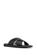 Geox Erkek Siyah Erica Deri Terlik | Derimod Geox Erkek Siyah Erica Deri Terlik | Derimod