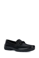 Geox Men's Black Moner 2Fit Leather Casual Loafer | Derimod Geox Men's Black Moner 2Fit Leather Casual Loafer | Derimod