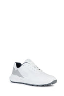 Geox Men's White Pg1x Lace Up Fabric Sneaker | Derimod Geox Men's White Pg1x Lace Up Fabric Sneaker | Derimod