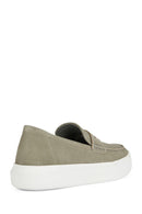 Geox Erkek Yeşil Deiven Süet Deri Casual Loafer | Derimod Geox Erkek Yeşil Deiven Süet Deri Casual Loafer | Derimod