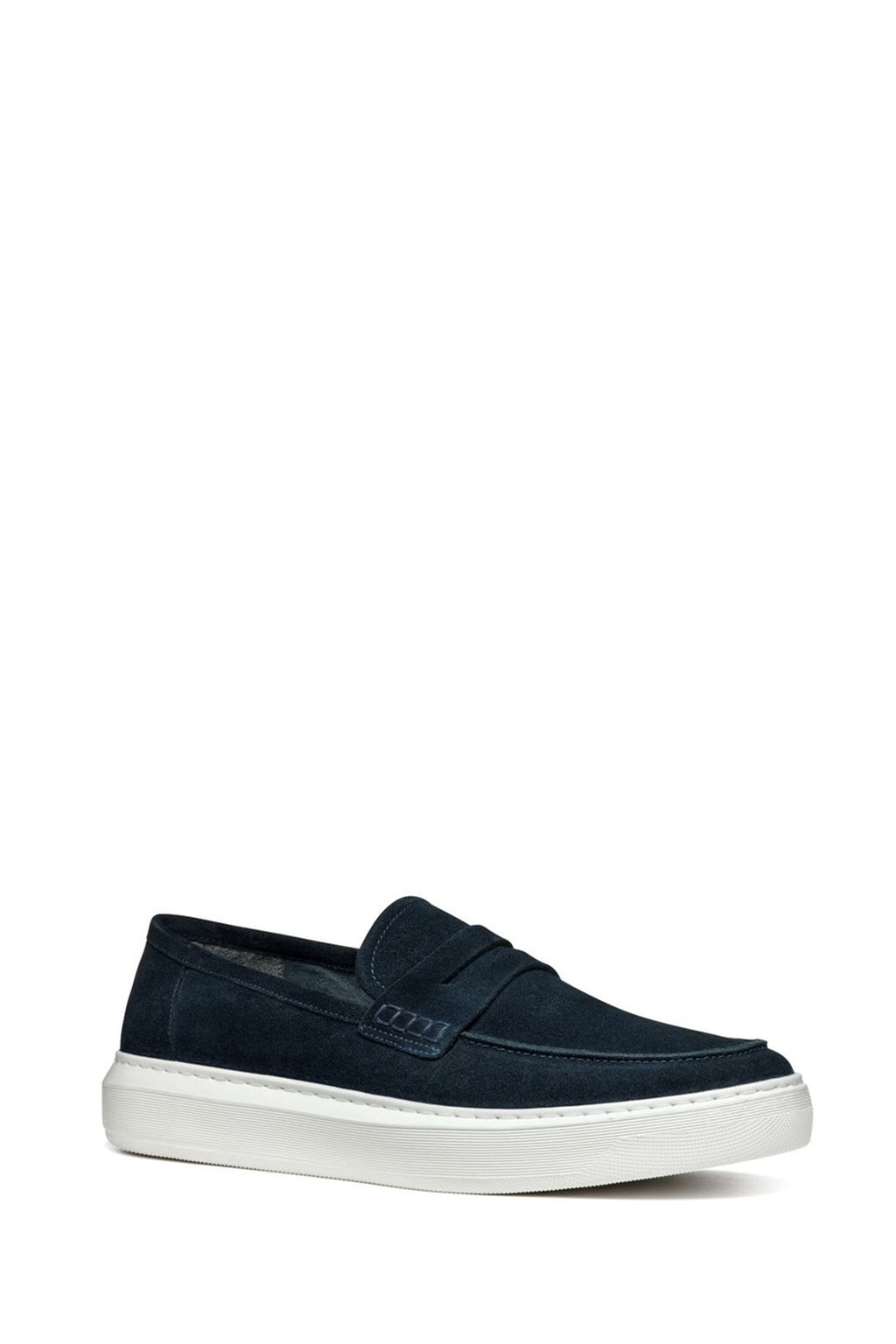 Geox Erkek Lacivert Deiven Süet Deri Casual Loafer
