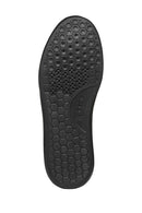 Geox Men's Black Deıven Lace-Up Leather Casual Sneakers | Derimod Geox Men's Black Deıven Lace-Up Leather Casual Sneakers | Derimod