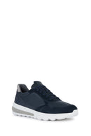 Geox Men's Navy Spherica Laced Fabric Sneakers | Derimod Geox Men's Navy Spherica Laced Fabric Sneakers | Derimod