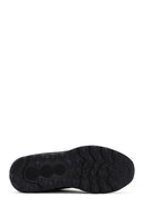Geox Erkek Siyah Spherica Actif Bağcıklı Deri Sneaker | Derimod Geox Erkek Siyah Spherica Actif Bağcıklı Deri Sneaker | Derimod