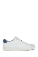Geox Erkek Beyaz Bağcıklı Deri Sneaker | Derimod Geox Erkek Beyaz Bağcıklı Deri Sneaker | Derimod