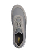 Geox Men's Gray Spherica Lace-up Fabric Sneaker | Derimod Geox Men's Gray Spherica Lace-up Fabric Sneaker | Derimod