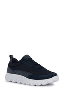 Geox Erkek Lacivert Spherica Bağcıklı Deri Sneaker | Derimod Geox Erkek Lacivert Spherica Bağcıklı Deri Sneaker | Derimod