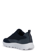 Geox Erkek Lacivert Spherica Bağcıklı Deri Sneaker | Derimod Geox Erkek Lacivert Spherica Bağcıklı Deri Sneaker | Derimod