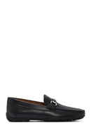 Geox Men's Black Kosmopolis + Grip Leather Loafer | Derimod Geox Men's Black Kosmopolis + Grip Leather Loafer | Derimod