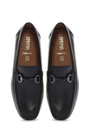 Geox Men's Black Kosmopolis + Grip Leather Loafer | Derimod Geox Men's Black Kosmopolis + Grip Leather Loafer | Derimod