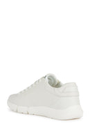 Geox Men's White Adacter Lace-Up Leather Casual Shoes | Derimod Geox Men's White Adacter Lace-Up Leather Casual Shoes | Derimod