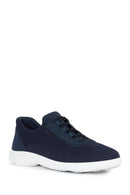 Geox Men's Navy Blue Nebula 2.0 Lace Up Fabric Sneaker | Derimod Geox Men's Navy Blue Nebula 2.0 Lace Up Fabric Sneaker | Derimod