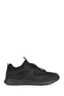 Geox Men's Black Sanzio Lace-Up Leather Sneaker | Derimod Geox Men's Black Sanzio Lace-Up Leather Sneaker | Derimod