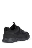 Geox Men's Black Sanzio Lace-Up Leather Sneaker | Derimod Geox Men's Black Sanzio Lace-Up Leather Sneaker | Derimod