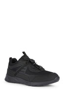 Geox Men's Black Sanzio Lace-Up Leather Sneaker | Derimod Geox Men's Black Sanzio Lace-Up Leather Sneaker | Derimod