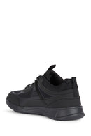 Geox Men's Black Sanzio Lace-Up Leather Sneaker | Derimod Geox Men's Black Sanzio Lace-Up Leather Sneaker | Derimod