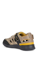 Geox Erkek Bej Sanzio Bağcıklı Süet Deri Sandalet | Derimod Geox Erkek Bej Sanzio Bağcıklı Süet Deri Sandalet | Derimod