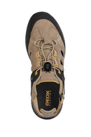 Geox Erkek Bej Sanzio Bağcıklı Süet Deri Sandalet | Derimod Geox Erkek Bej Sanzio Bağcıklı Süet Deri Sandalet | Derimod