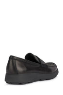 Geox Erkek Siyah Spherica Ec10 Deri Casual Loafer | Derimod Geox Erkek Siyah Spherica Ec10 Deri Casual Loafer | Derimod