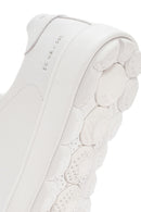 Geox Men's White Spherica Ecub Lace-Up Leather Sneaker | Derimod Geox Men's White Spherica Ecub Lace-Up Leather Sneaker | Derimod