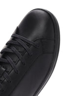 Geox Erkek Siyah Spherica Bağcıklı Deri Sneaker | Derimod Geox Erkek Siyah Spherica Bağcıklı Deri Sneaker | Derimod