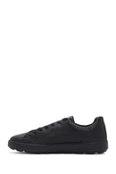 Geox Erkek Siyah Spherica Bağcıklı Deri Sneaker | Derimod Geox Erkek Siyah Spherica Bağcıklı Deri Sneaker | Derimod