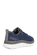 Geox Men's Navy Blue Spherica Active Lace Up Fabric Sneaker | Derimod Geox Men's Navy Blue Spherica Active Lace Up Fabric Sneaker | Derimod