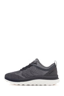 Geox Men's Grey Spherica Active X Lace-Up Fabric Sneakers | Derimod Geox Men's Grey Spherica Active X Lace-Up Fabric Sneakers | Derimod