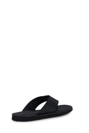 Geox Erkek Siyah Erice Parmak Arası Deri Terlik | Derimod Geox Erkek Siyah Erice Parmak Arası Deri Terlik | Derimod