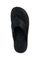 Geox Erkek Siyah Erice Parmak Arası Deri Terlik | Derimod Geox Erkek Siyah Erice Parmak Arası Deri Terlik | Derimod