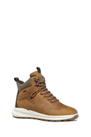 Geox Men's Brown Lace-Up Leather Boat | Derimod Geox Men's Brown Lace-Up Leather Boat | Derimod