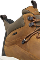 Geox Men's Brown Lace-Up Leather Boat | Derimod Geox Men's Brown Lace-Up Leather Boat | Derimod