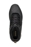 Geox Erkek Siyah Bağcıklı Kumaş Bot | Derimod Geox Erkek Siyah Bağcıklı Kumaş Bot | Derimod