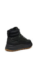 Geox Men Black U Granito + Grip B Abx D - Oil Laced Leather Outdoor Boot | Derimod Geox Men Black U Granito + Grip B Abx D - Oil Laced Leather Outdoor Boot | Derimod