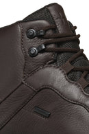 Geox Men Brown U Granito + Grip B Abx D - Sue Lace Leather Outdoor Boot | Derimod Geox Men Brown U Granito + Grip B Abx D - Sue Lace Leather Outdoor Boot | Derimod