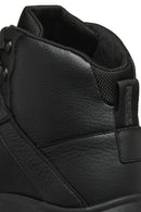 Geox Men Black U Nebula+Grip B Abx B - Le+Gbk Lace Leather Outdoor Boot | Derimod Geox Men Black U Nebula+Grip B Abx B - Le+Gbk Lace Leather Outdoor Boot | Derimod