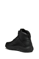 Geox Men Black U Nebula+Grip B Abx B - Le+Gbk Lace Leather Outdoor Boot | Derimod Geox Men Black U Nebula+Grip B Abx B - Le+Gbk Lace Leather Outdoor Boot | Derimod
