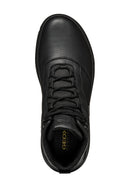 Geox Men Black U Nebula+Grip B Abx B - Le+Gbk Lace Leather Outdoor Boot | Derimod Geox Men Black U Nebula+Grip B Abx B - Le+Gbk Lace Leather Outdoor Boot | Derimod