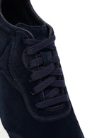 Geox Erkek Lacivert Kalın Tabanlı Bağcıklı Süet Deri Sneaker | Derimod Geox Erkek Lacivert Kalın Tabanlı Bağcıklı Süet Deri Sneaker | Derimod