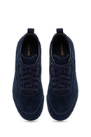 Geox Erkek Lacivert Kalın Tabanlı Bağcıklı Süet Deri Sneaker | Derimod Geox Erkek Lacivert Kalın Tabanlı Bağcıklı Süet Deri Sneaker | Derimod