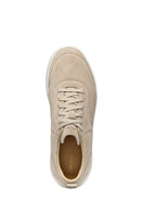 Geox Men's Beige U Xtors A - Suede Lace-Up Suede Leather Sneakers | Derimod Geox Men's Beige U Xtors A - Suede Lace-Up Suede Leather Sneakers | Derimod